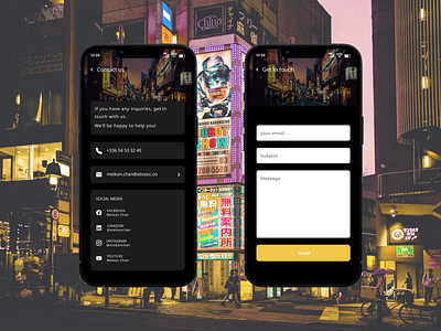 Design a mobile Contact us screen contact us mobile ui ui design web design