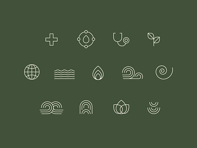 Meadowsweet - Custom Icons abdominaltherapy ayurveda birth customicons fertility icons iconset labor lineart linearticons lineicons menstrual midwife midwifery nutrition postpartum prenatal