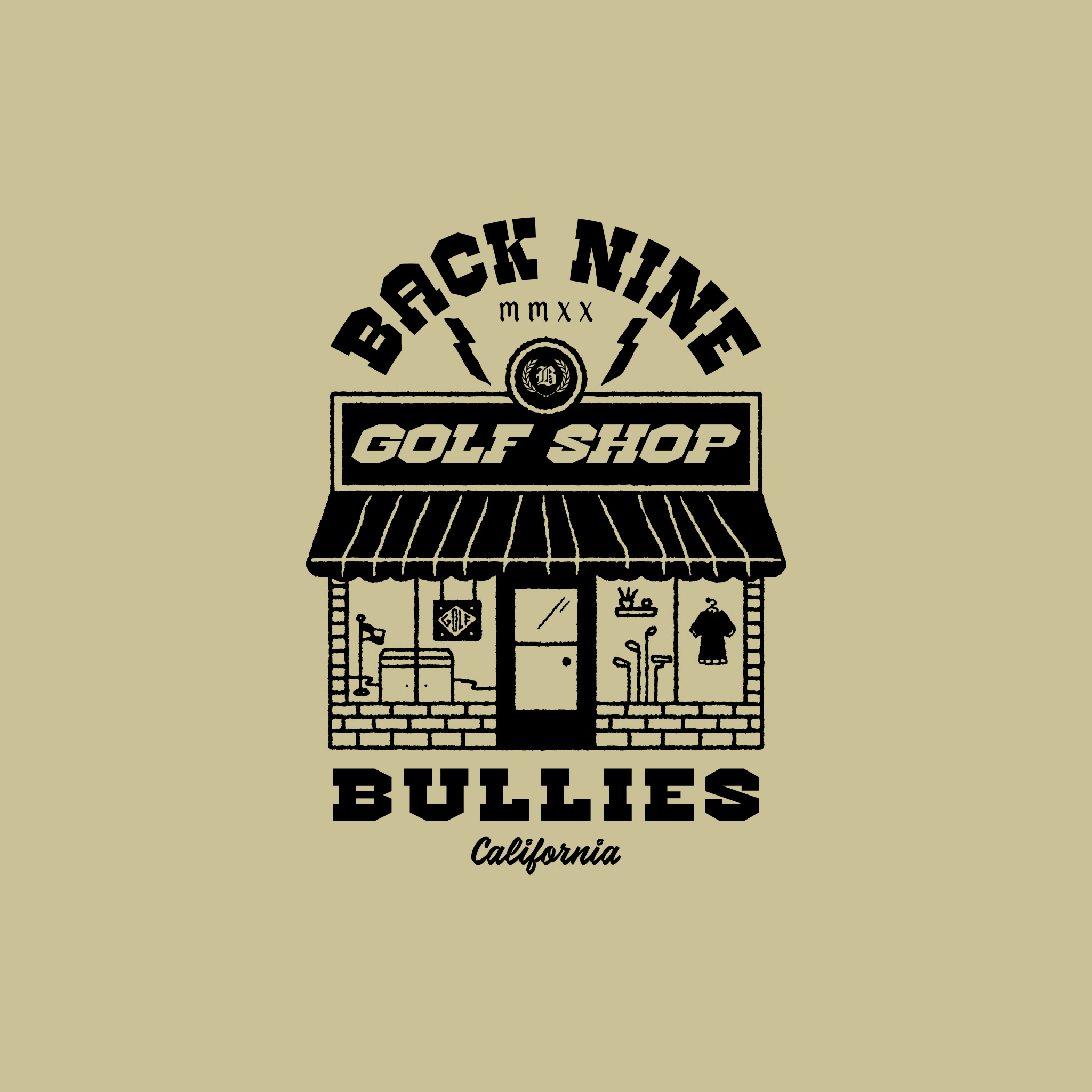 Tee Design - Back Nine Bullies apparel athletics branding colors design golf graphic design grunge hand drawn illustration illustrator logo minimal retro sport design sports tee design typography vintage visual identity