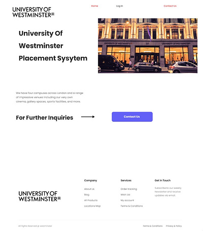 University Placement System UI application branding figma graphic design logo ui web