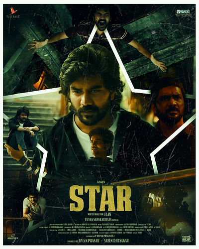 Film Poster for STAR Movie by Kavin advertisement branding design graphic design illustration logo movie poster ui vector