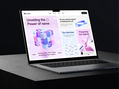 Design Agency Website agency clean consept design designer minimal pink studio trend ui uidesign uiux unwrap ux webdesign website