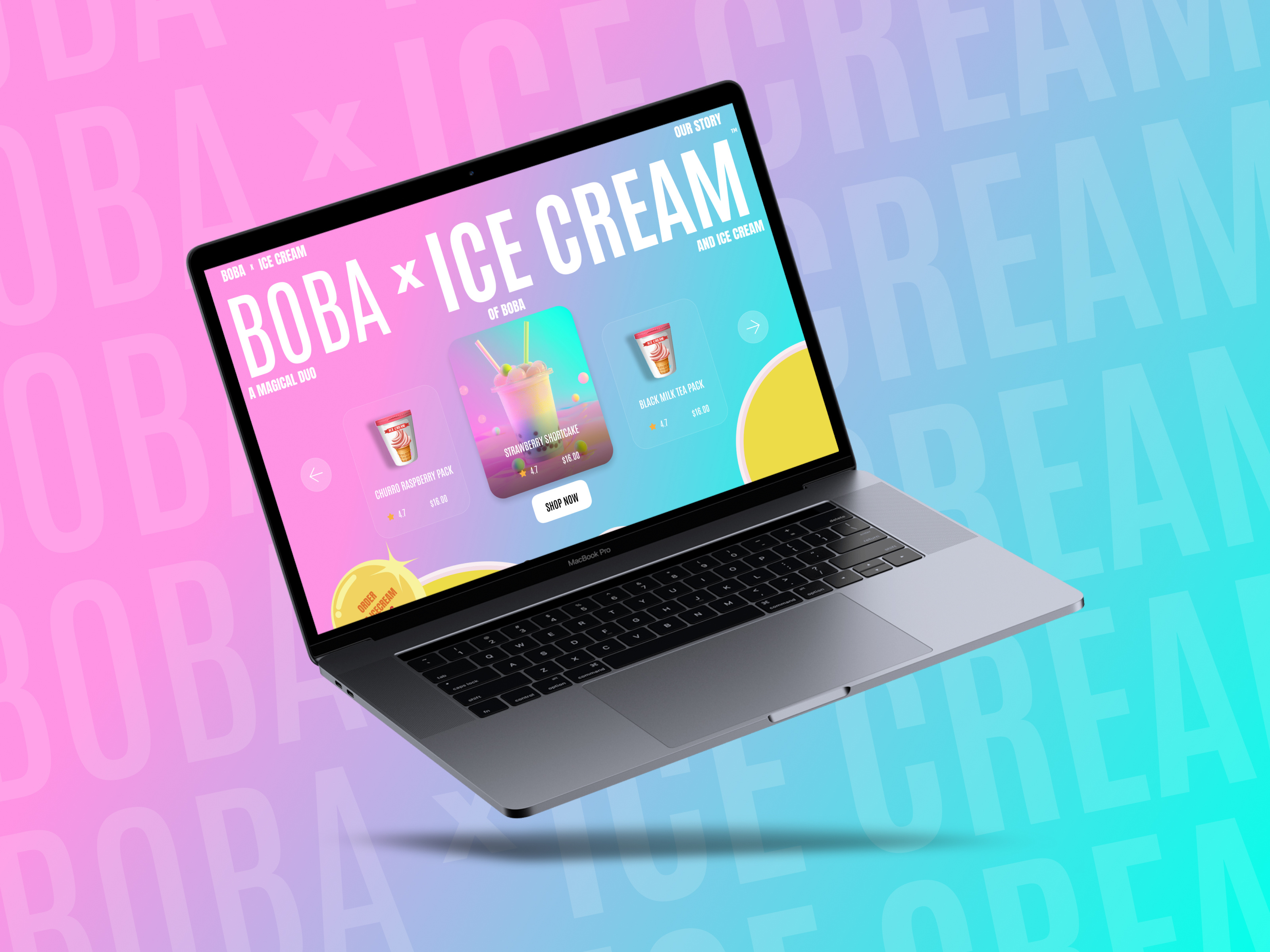 BOBA Hero Banner by Brewdo Design Agency on Dribbble