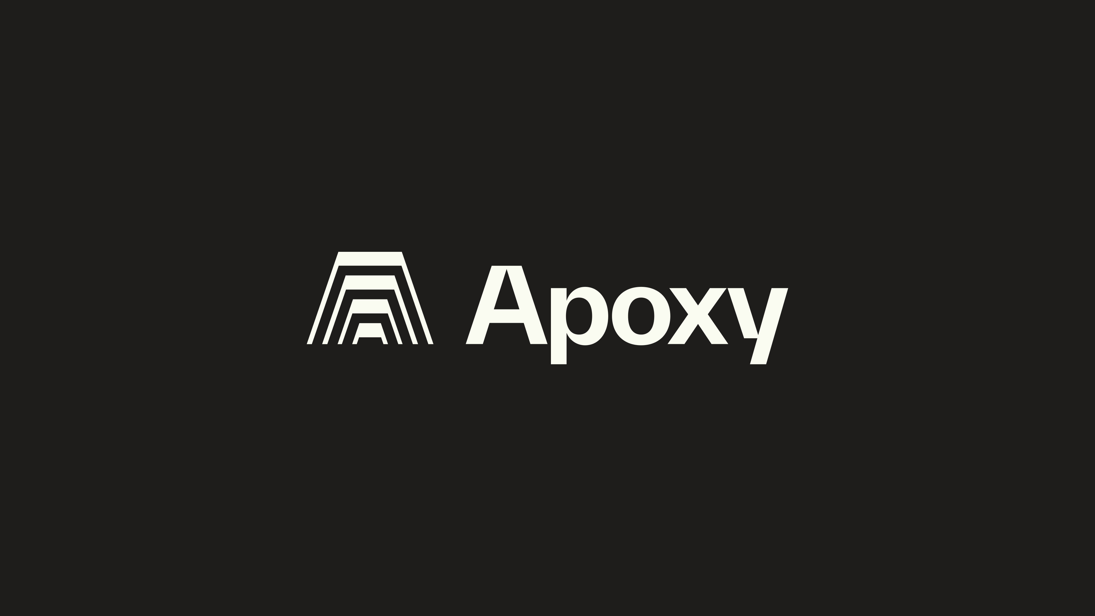 Example of Apoxy Brand Identity, 2023