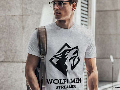 Wolfi Men Streamer Logo Design arya daenerys dracula logo game logo game of thrones gamer jon snow logo logo design men logo stark streamer twitch logo typography vampire logo werewolf winter is coming wolf logo wolfi wolfman