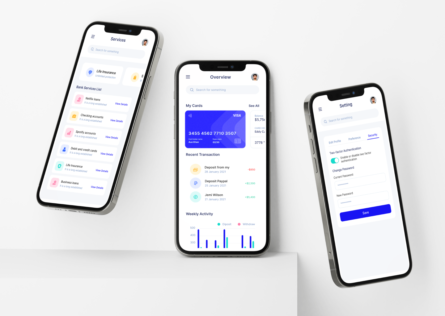 Banking Dashboard App Design by Aun Khan on Dribbble