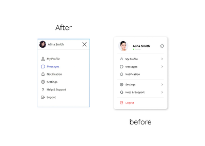 After/Before clean design figma graphic design ux