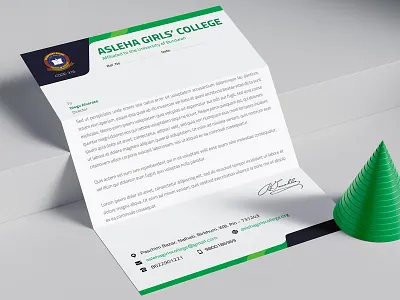 Asleha Letterhead Design graphic design letterhead design print design