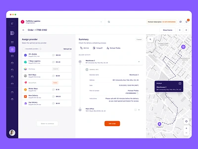 Dashboard Logistics Order app app design branding card dashboard design icon illustration logistics logo map table ui ux