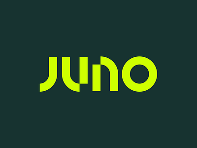 Juno brand identity branding custom type futuristic geometric letter logo logo logo design logotype minimal simple tech type typography web3 wordmark