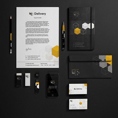 MR Delivery Stationery Design brand design branding design graphic design print stationery design