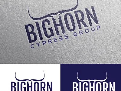 Bighorn Logo Design brand design branding clever logo graphic design logo logo design negative spacing logo