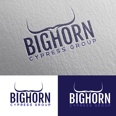 Bighorn Logo Design brand design branding clever logo graphic design logo logo design negative spacing logo