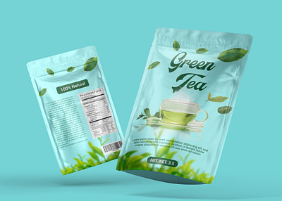 Green Tea Pouch Design Template green tea green tea packing green tea pouch design template packing packing design tea tea packing