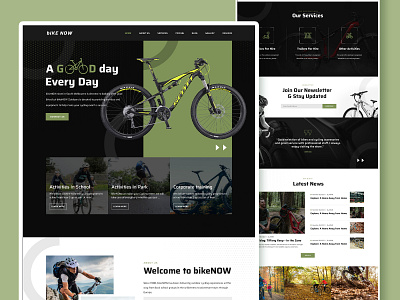 Bike Now Website Design branding graphic design typography ui ux web design
