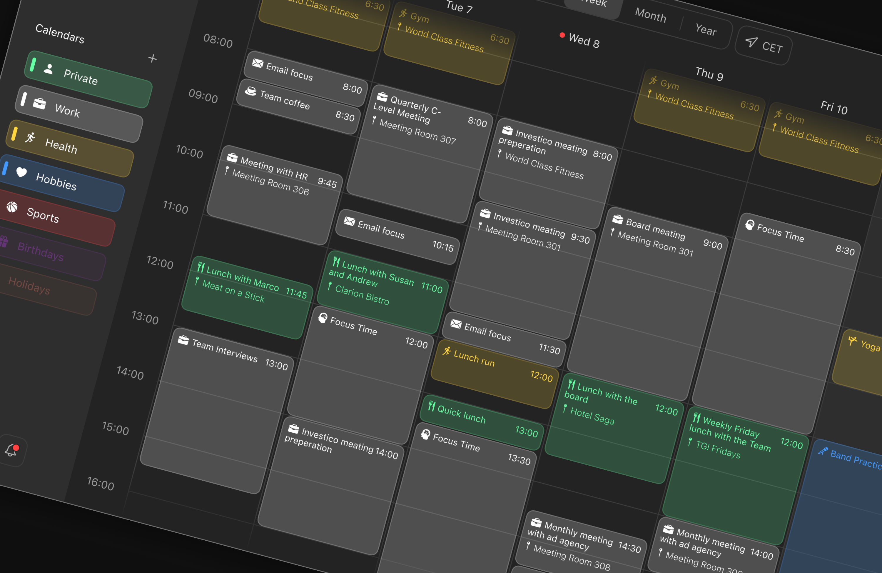 Calendar — Daily UI #038 app calendar daily dailyui figma interface ui ux