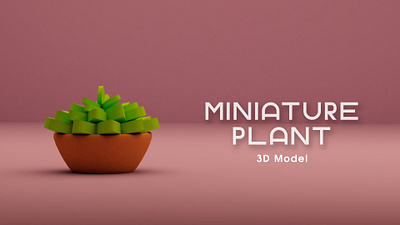 3D Miniature Product 3d 3d modelling brand branding low poly miniature product