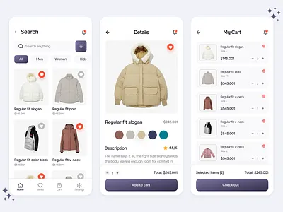 E-commerce App 3d android app animation app app design app ui application branding design ui e commerce figma graphic design ios app logo mobile mobile app ui motion graphics ui uiux design ux