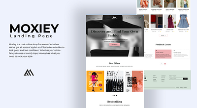 Fashion website | Moxiey Online Store fashion website figma ui website
