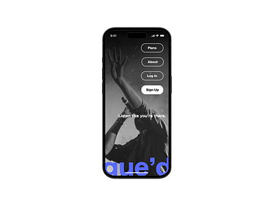 Music App Promo UI (Mobile) design figma graphic design mobile music music app ui ux web design