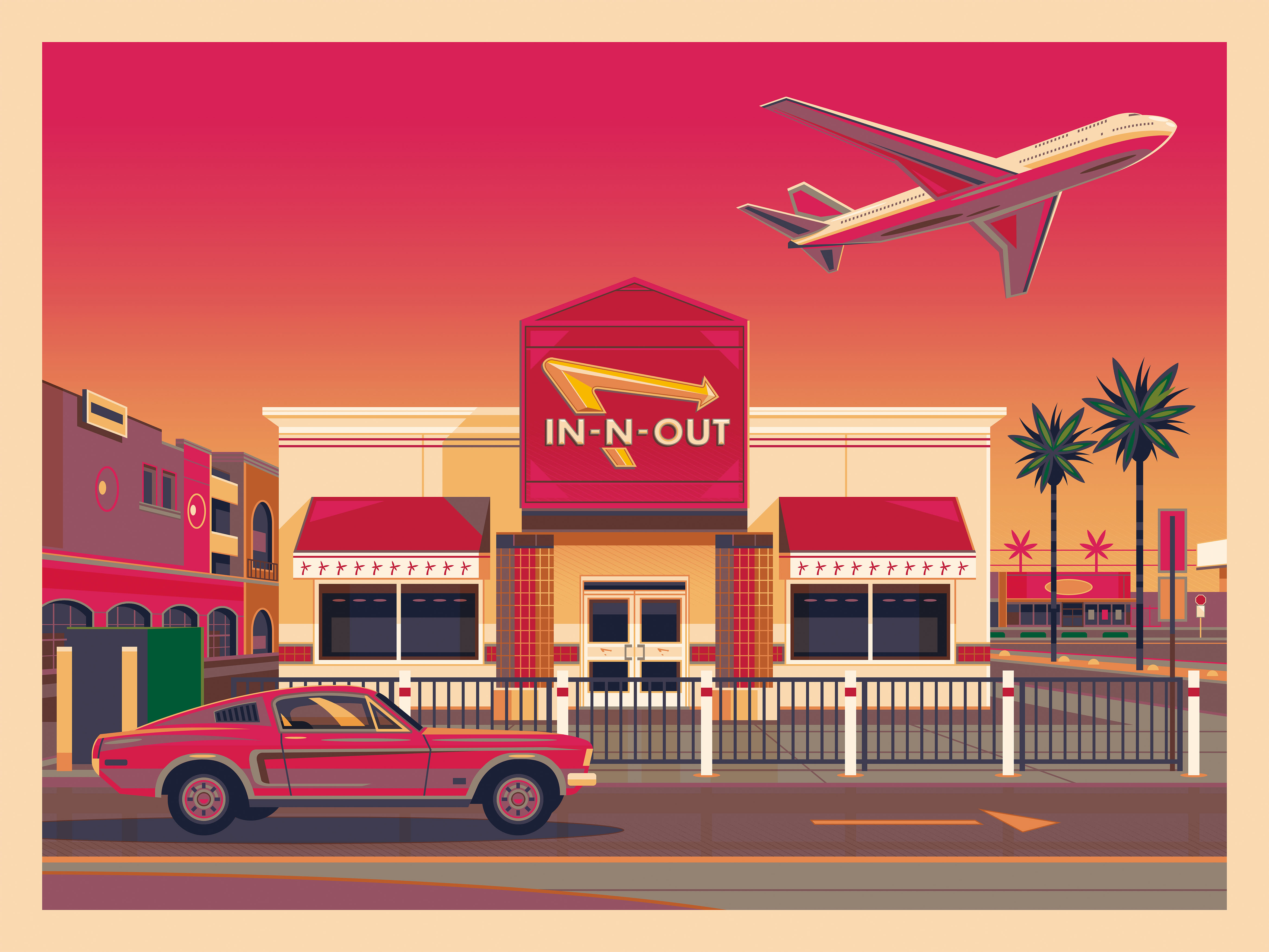 In-N-Out LAX architecture best in n out george townley george townley art george townley in n out george townley la george townley los angeles george townley prints graphic design illustration in n out in n out burger in n out george townley in n out la in n out lax in n out los angeles in n out menu in n out near me los angeles los angeles art