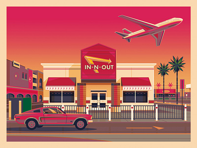 In-N-Out LAX architecture best in n out george townley george townley art george townley in n out george townley la george townley los angeles george townley prints graphic design illustration in n out in n out burger in n out george townley in n out la in n out lax in n out los angeles in n out menu in n out near me los angeles los angeles art