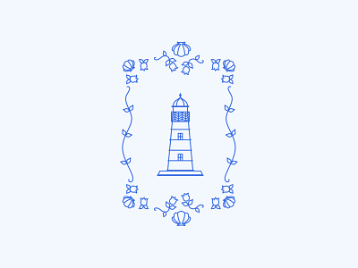 Logo Design for Coastal Seafood Restaurant branding design frame illustration lighthouse logo menu outline restaurant restaurant branding seafare vector
