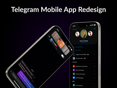 Telegram mobil appredesign mobile app design mobiledesign product design telegram telegramappredesign ui ui design uiux uiuxdesign uiuxdesigner user experience design user interface design ux ux design