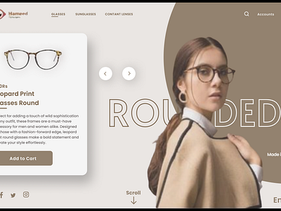 Spotty Specs: See the World with Wild Style! 3d add to cart branding canva cart design designing figma glasses graphic design graphics order promotion scroll ui ui design uiux ux ux design