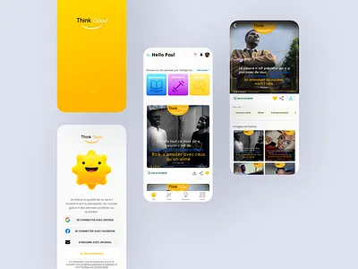 Being Positive - Mindfulness App flat design graphic design mobile app mobile design mobile interface mobile ui mobile ux mood app design product design ui