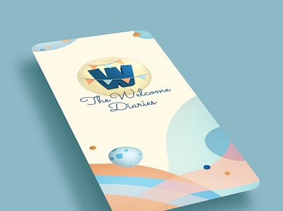 The Welcome Diaries App 3d illustration baby app brand design illustration product design ui ui design ux ux design