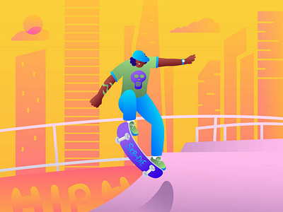 Street Skateboard, Urban skate park thrill, Vector illustration illustration skateboard skateboarding sport street vector