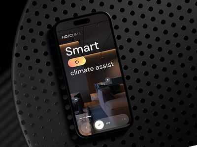 Smart Home Climate Assist App climat control iot mobile design ui ux