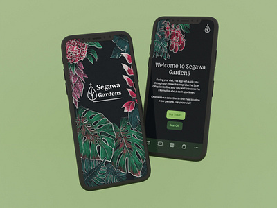 Segawa Gardens App app design botanical garden brand design illustration product design ui ui design ux ux design