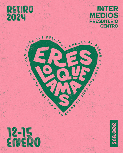 Eres lo que amas graphic design lettering poster print texture youth