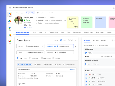 Electronic Medical Record - EMR cloud consultancy dashboard doctor doctormanagment doctorpatient ehr electronichealthrecord electronicmedicalrecord emr healthai healthcare healthtech healthtechnology hospital hospitalmanagementsystem mangementsystem patient patientcare web