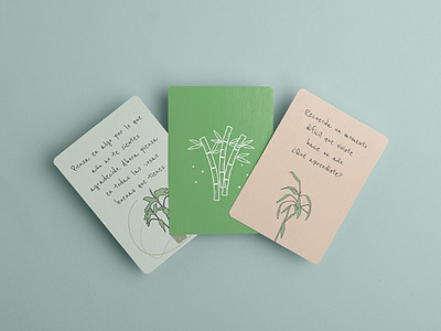 Cards - Bambús de la gratitud branding cards cartas de gratitud design diseño gráfico diseño personalizado graphic design illustration vector