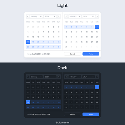 Date picker range date picker date picker range datepicker design modern new treanding ui