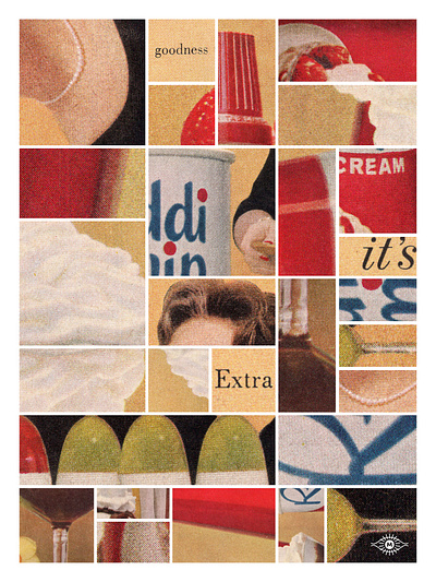 Reddi Wip art collage daily design