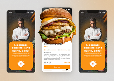 Meal Ordering App UI Concept adobe xd branding burgers figma food app food delivery product design restaurant app ui user interface design
