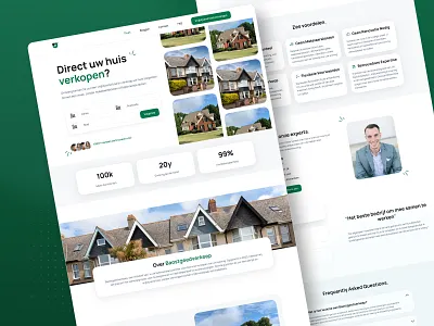 Real estate - Landing Page clean design landing page market minimalist properties property real estate real estate agency ui uidesign web web design website