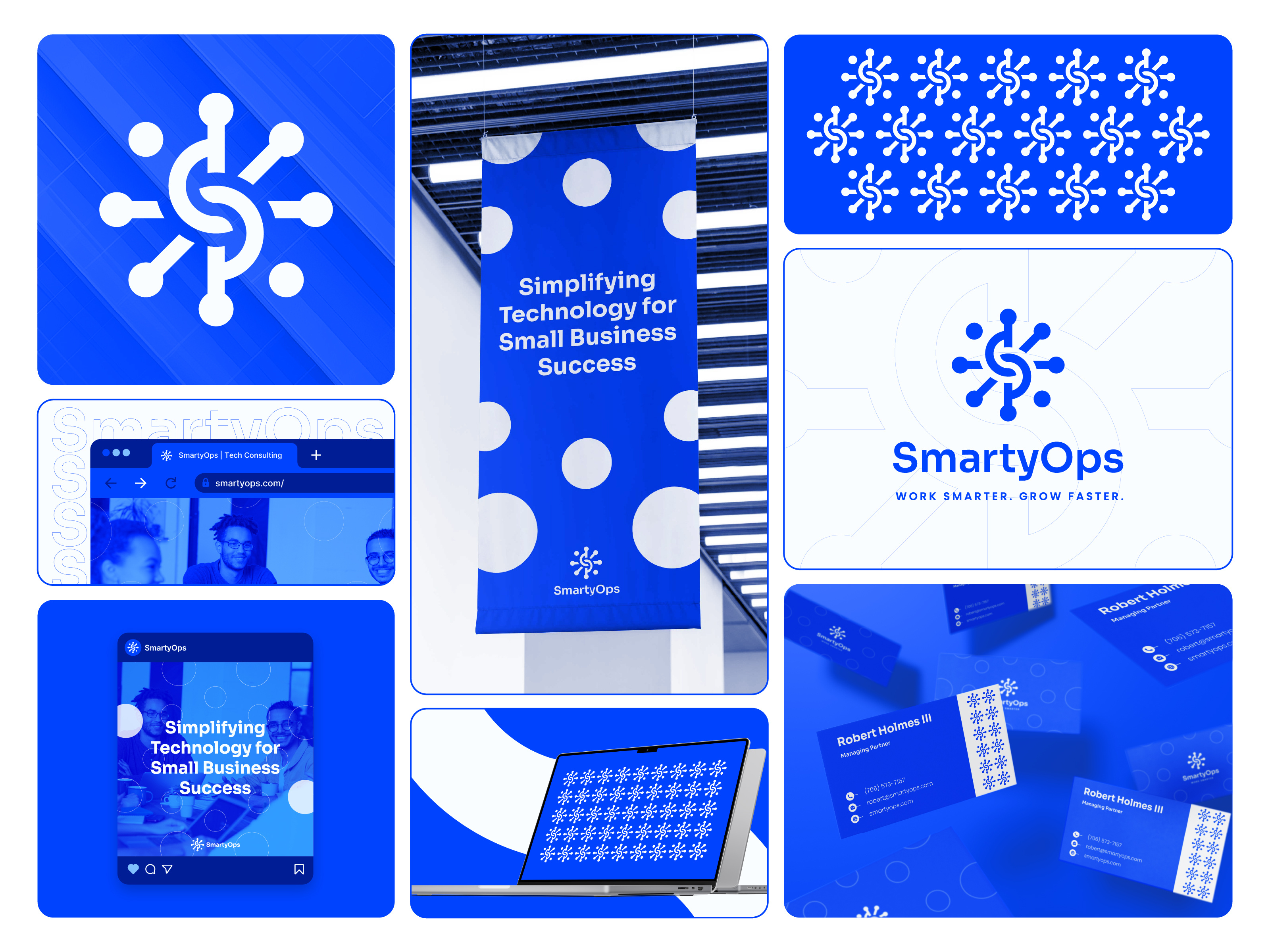 SmartyOps Branding bento branding design graphic design logo design minimal logo startups tech logo technology technology logo