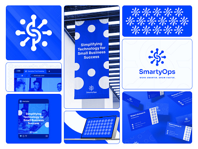 SmartyOps Branding bento branding design graphic design logo design minimal logo startups tech logo technology technology logo