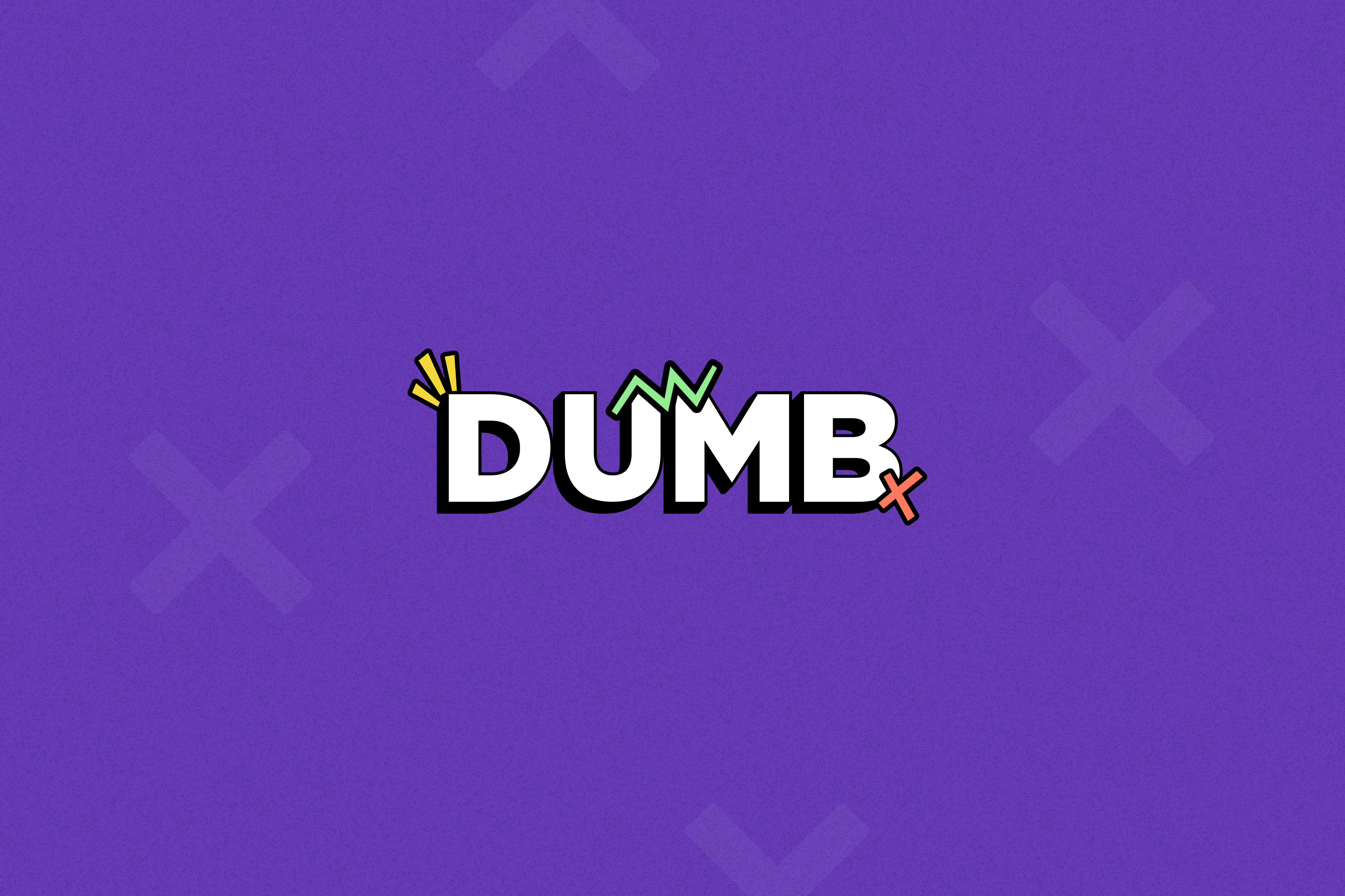 Accidentally Smart Brand branding dumb logo neubrutalism typography vector