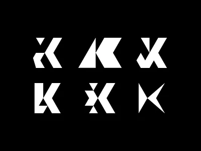 Geometric K Logo Ideas branding design graphic design k k initial k logo letter k logo logo k monogram simple typography