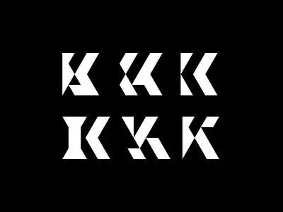 Letter K Monogram Logo alphabet branding concept graphic design k initial k logo logo simple