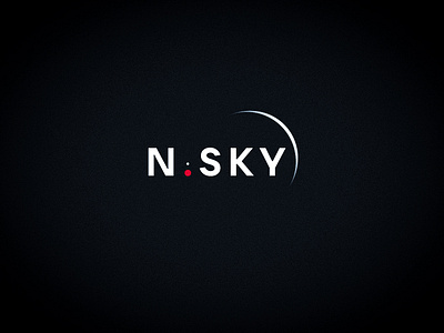 N.Sky - Go Beyond The Horizon of Reality black branding horizon logo minimalist moon n.sky night reality sky vector