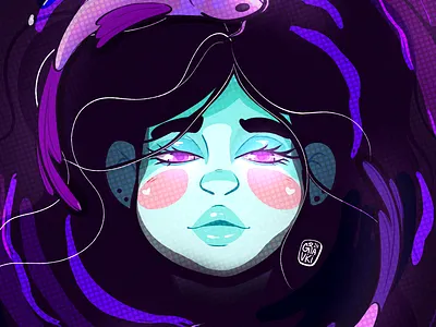 Lake girl 2024 digital digital illustration illustration sweet