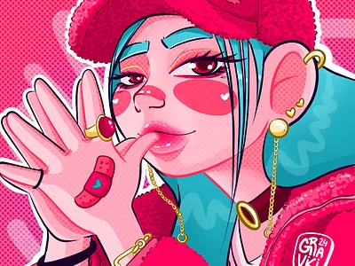 Kirby Girl! digital digital illustration illustration sweet