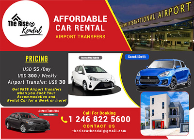 Real Estate and Car Rental Flyer branding brochure flyer graphic design real estate